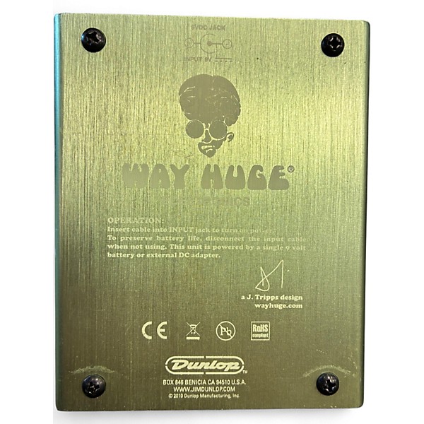 Used Way Huge Electronics WHE202 Green Rhino Overdrive Effect Pedal
