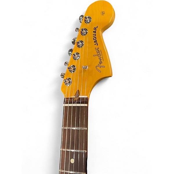 Used Fender American Professional Jaguar Sherwood Green Metallic Solid Body Electric Guitar