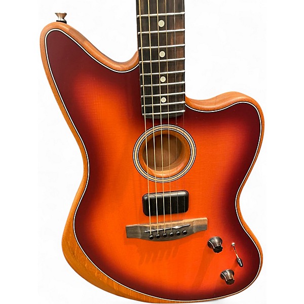 Used Fender ACOUSTISONIC Heritage Cherry Sunburst Acoustic Electric Guitar