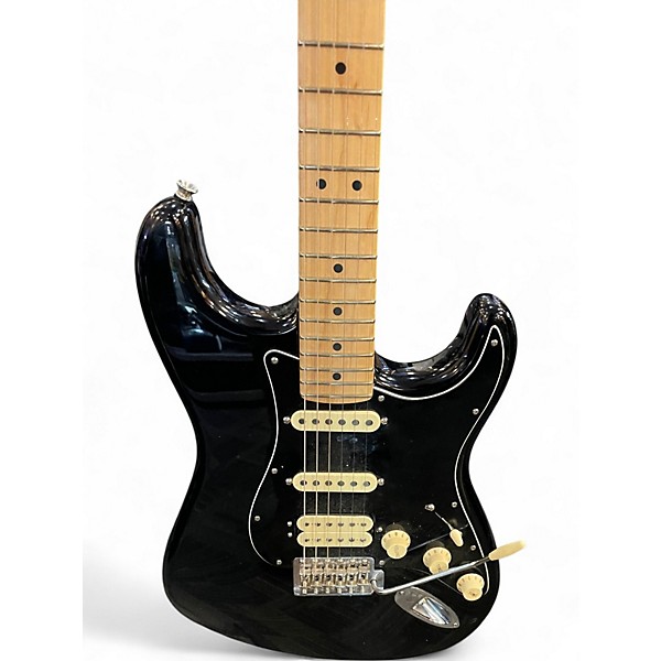 Used Fender American Standard Stratocaster HSS Black Solid Body Electric Guitar