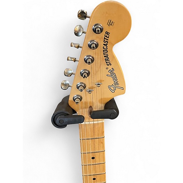 Used Fender American Standard Stratocaster HSS Black Solid Body Electric Guitar