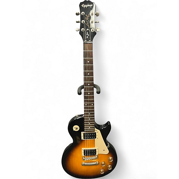 Used Epiphone Les Paul 100 Bolt On 2 Tone Sunburst Solid Body Electric Guitar