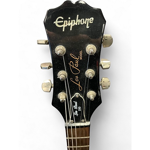 Used Epiphone Les Paul 100 Bolt On 2 Tone Sunburst Solid Body Electric Guitar