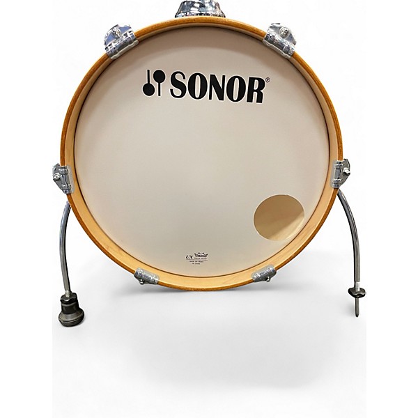 Used SONOR 4 Piece Martini Metallic Blue Drum Kit