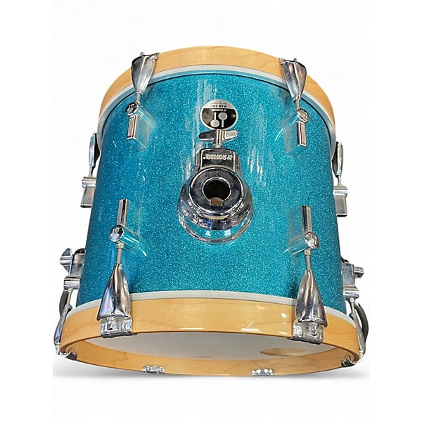 Used SONOR 4 Piece Martini Metallic Blue Drum Kit