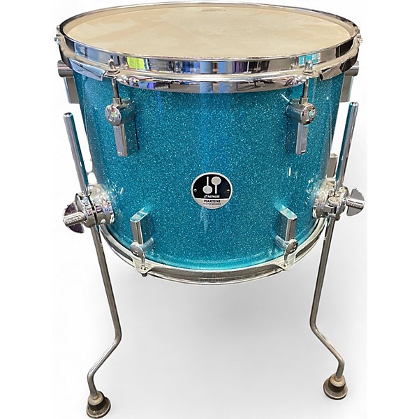 Used SONOR 4 Piece Martini Metallic Blue Drum Kit