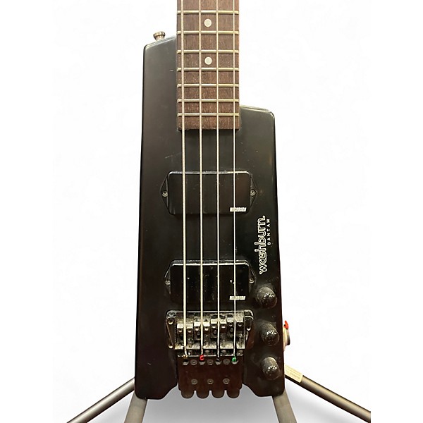 Used Washburn Bantam b60 Black Electric Bass Guitar