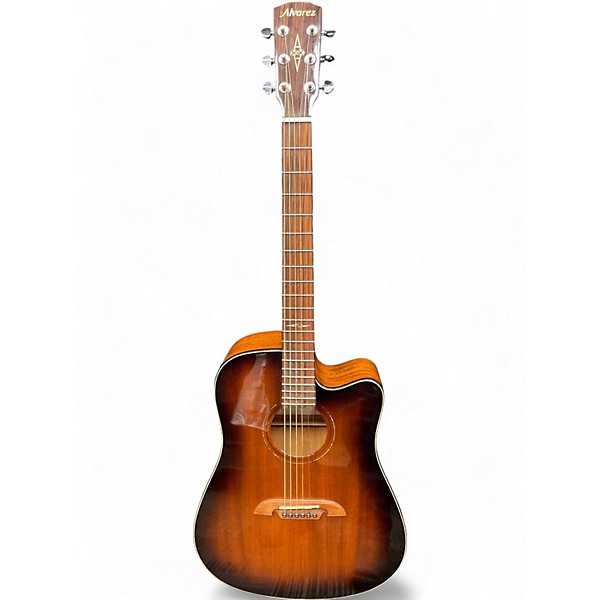 Used Alvarez AD66CE Dreadnought 2 Tone Sunburst Acoustic Electric Guitar