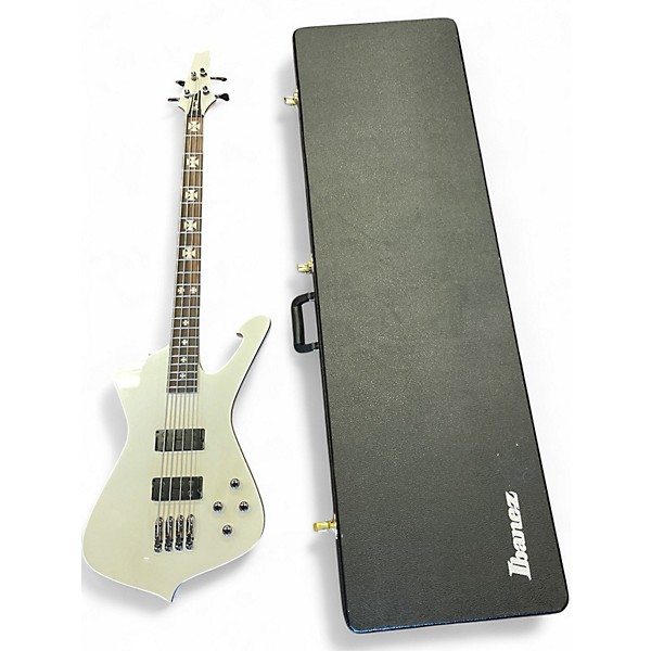 Used Ibanez SDB3 White Electric Bass Guitar