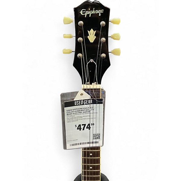Used Epiphone ES335 IG 2 Color Sunburst Hollow Body Electric Guitar
