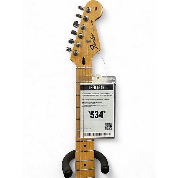 Used Fender Standard Stratocaster Lake Placid Blue Solid Body Electric Guitar