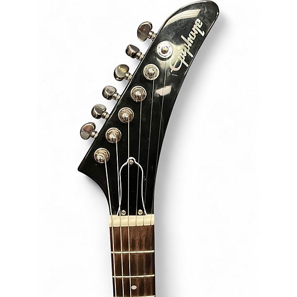 Used Epiphone Explorer Ebony Solid Body Electric Guitar