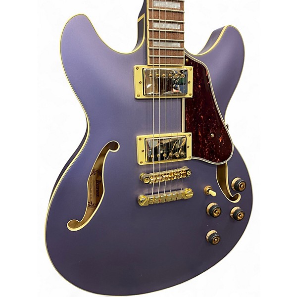 Used Ibanez AS73G Purple Hollow Body Electric Guitar