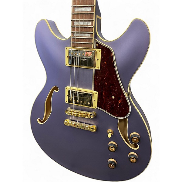 Used Ibanez AS73G Purple Hollow Body Electric Guitar