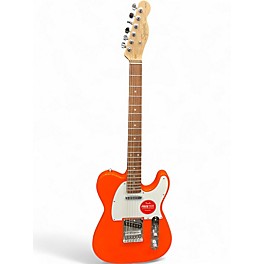 Used Squier Affinity Telecaster Orange Solid Body Electric Guitar