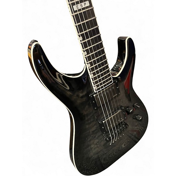 Used ESP E-II Horizon Trans Black Solid Body Electric Guitar