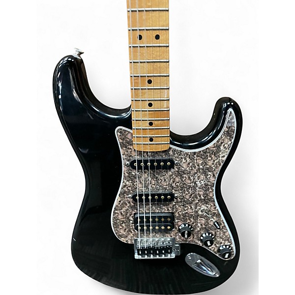 Used Fender LTD FSR 2012 BLACK DIMARZIO Black Solid Body Electric Guitar