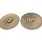 Used Zildjian 14in z custom hi hat pair Cymbal