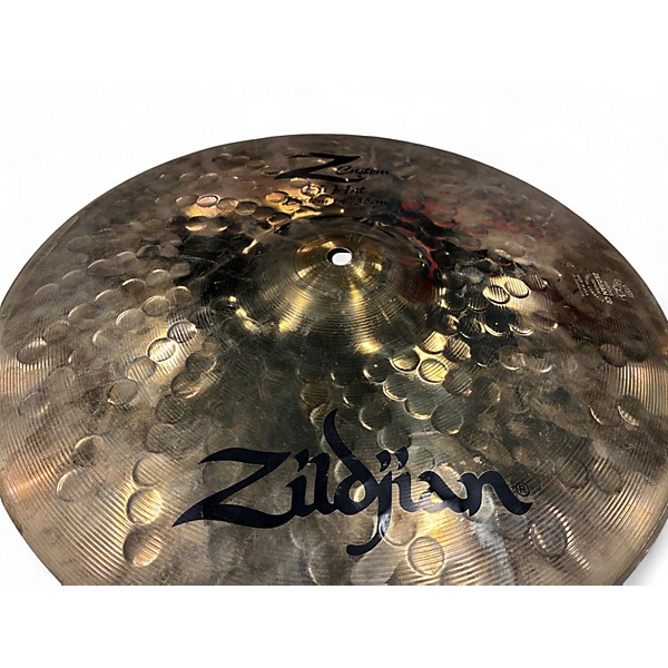 Used Zildjian 14in z custom hi hat pair Cymbal