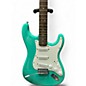 Used 2017 Squier Bullet Stratocaster With Tremolo Turquoise Solid Body Electric Guitar