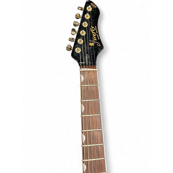 Used Firefly FFTL Black and Gold Hollow Body Electric Guitar