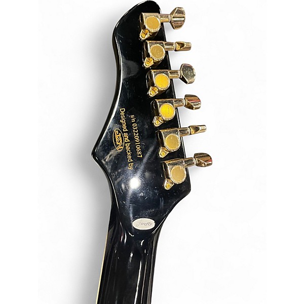 Used Firefly FFTL Black and Gold Hollow Body Electric Guitar