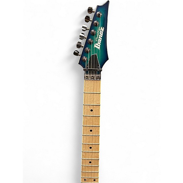 Used Ibanez rg652ahm Blue Sunburst Solid Body Electric Guitar