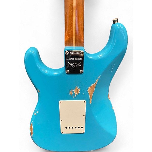 Used Fender Custom Shop Limited Edition 50's Dualmag II Stratocaster Relic Turquoise Solid Body Electric Guitar