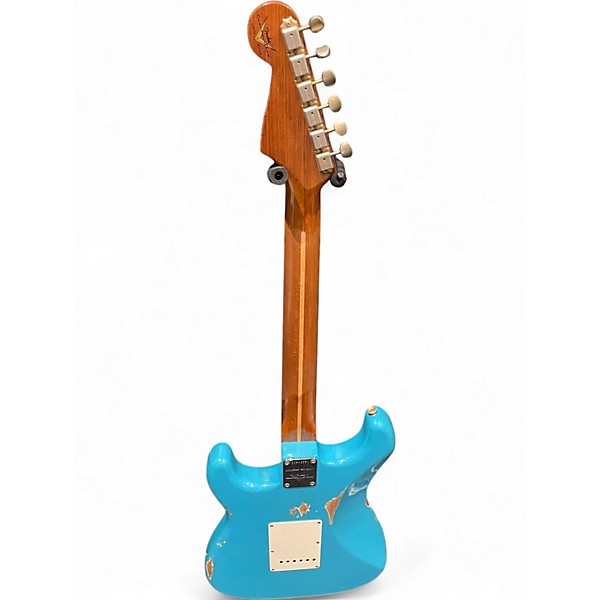 Used Fender Custom Shop Limited Edition 50's Dualmag II Stratocaster Relic Turquoise Solid Body Electric Guitar
