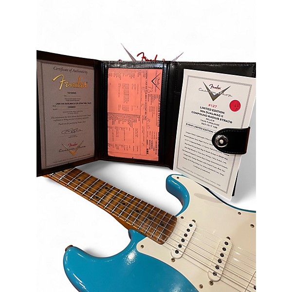 Used Fender Custom Shop Limited Edition 50's Dualmag II Stratocaster Relic Turquoise Solid Body Electric Guitar