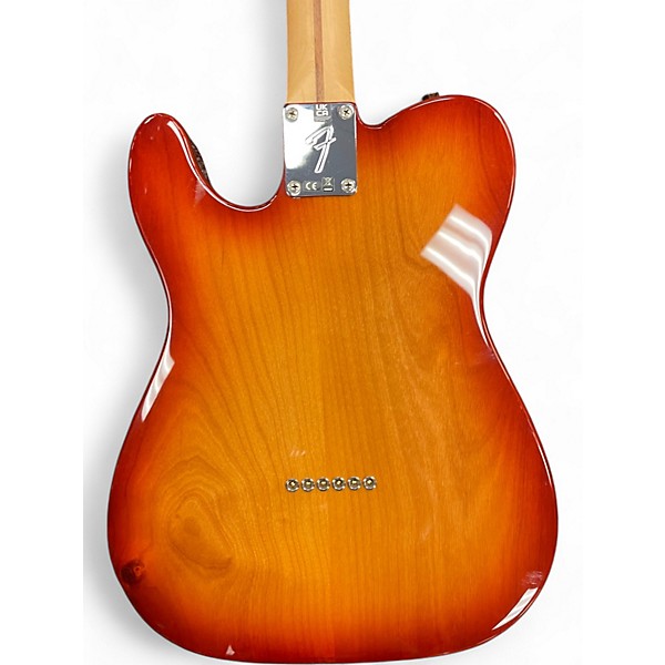 Used Fender LImited Edition Player Telecaster Plus Toip Sienna Sunburst Solid Body Electric Guitar