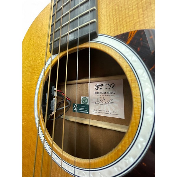 Used Martin 000JR-10E Shawn Mendes Natural Acoustic Electric Guitar