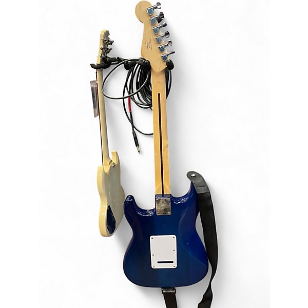 Used Squier Bullet Stratocaster Blue Solid Body Electric Guitar
