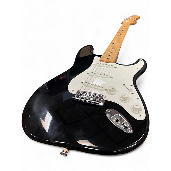 Used Fender STRATOCASTER Black Solid Body Electric Guitar