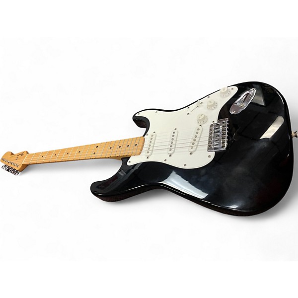 Used Fender STRATOCASTER Black Solid Body Electric Guitar
