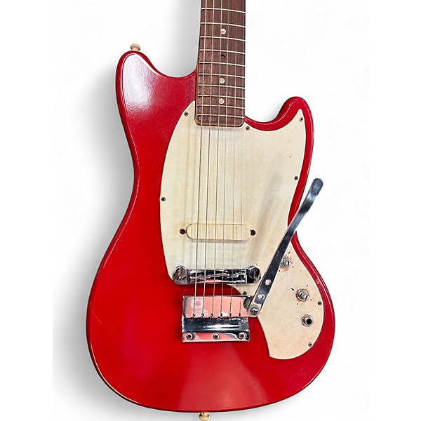 Vintage 1960s Kalamazoo KG-1 Red Solid Body Electric Guitar