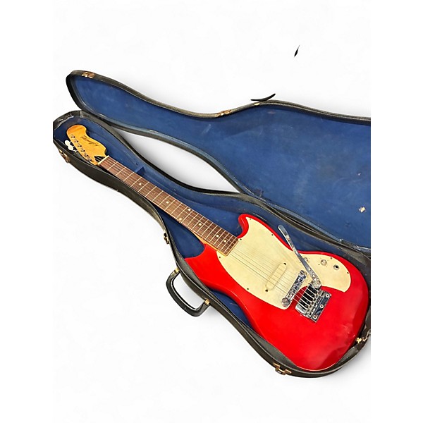 Vintage 1960s Kalamazoo KG-1 Red Solid Body Electric Guitar