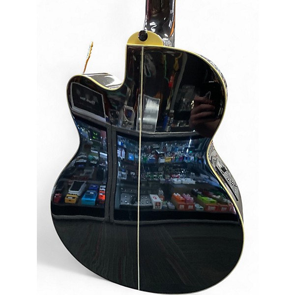 Used Ibanez AEB10BE Black Acoustic Bass Guitar