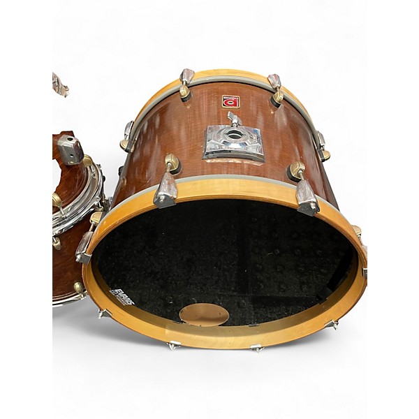 Used Premier 4 Piece 4 Piece XPK 75TH Anniversary 1997 walnut gloss Drum Kit Walnut Drum Kit