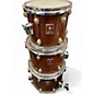 Used Premier 4 Piece 4 Piece XPK 75TH Anniversary 1997 walnut gloss Drum Kit Walnut Drum Kit