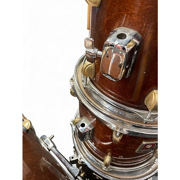 Used Premier 4 Piece 4 Piece XPK 75TH Anniversary 1997 walnut gloss Drum Kit Walnut Drum Kit