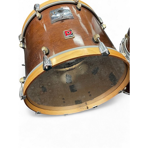 Used Premier 4 Piece 4 Piece XPK 75TH Anniversary 1997 walnut gloss Drum Kit Walnut Drum Kit