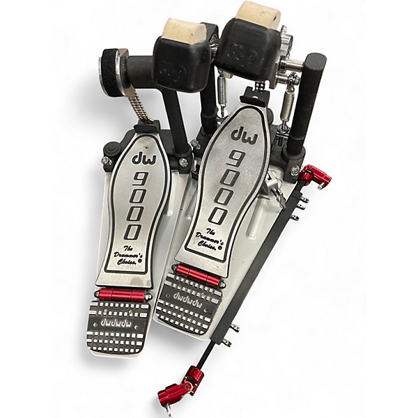 Used DW 9000 Series Double Double Bass Drum Pedal