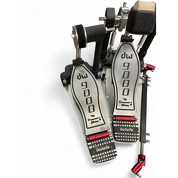 Used DW 9000 Series Double Double Bass Drum Pedal