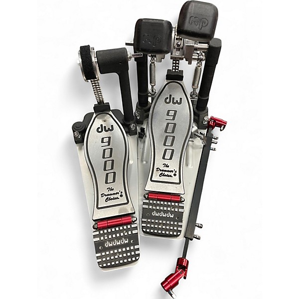 Used DW 9000 Series Double Double Bass Drum Pedal