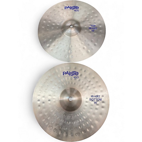Used Paiste 14in 400 HI HAT PAIR Cymbal