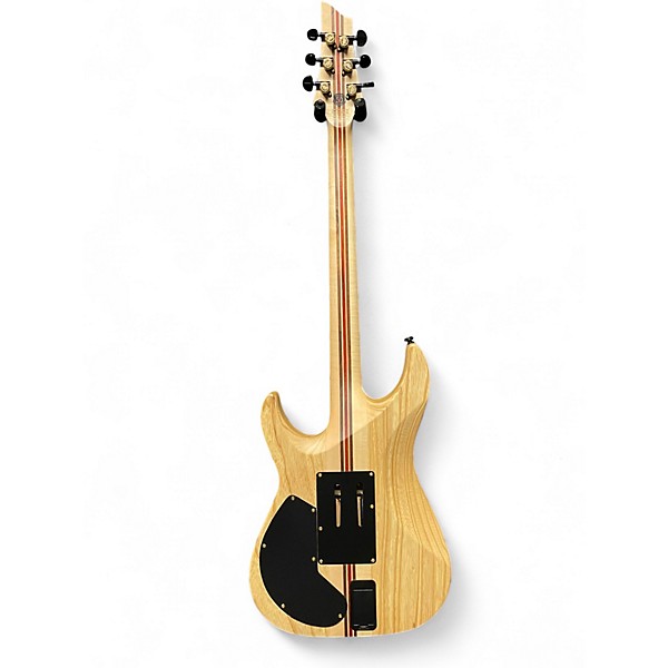 Used Schecter Guitar Research C1 FR 50th Anniversary Gold Solid Body Electric Guitar
