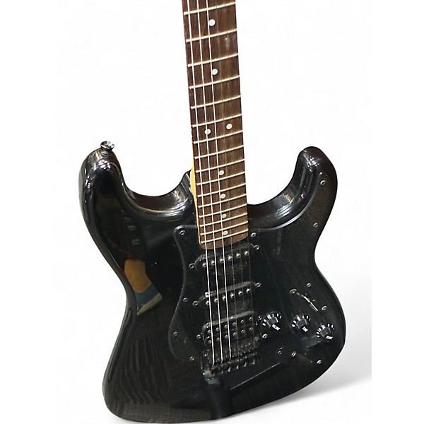 Used Squier SONIC STRAT Black Solid Body Electric Guitar
