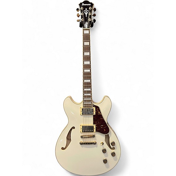 Used Ibanez AS73G White Hollow Body Electric Guitar