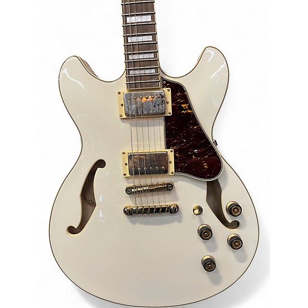 Used Ibanez AS73G White Hollow Body Electric Guitar